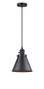 Mini Pendants Metal Shade by Innovations ( 405 | 201CSW-BK-M13-BK-LED Franklin Restoration ) 