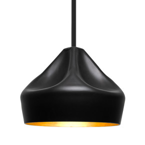 Mini Pendants Metal Shade by Besa ( 74 | 1TT-LOTUS-BK Besa Lotus Stem Pendant ) 