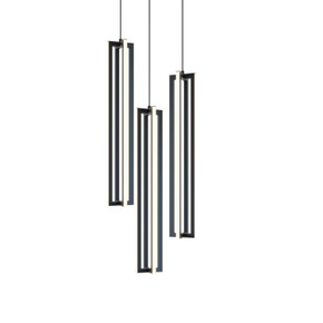 Mini Pendants 3 Light Cluster by AFX Lighting ( 162 | CSSP24L30D1BKRND3 Cass ) 