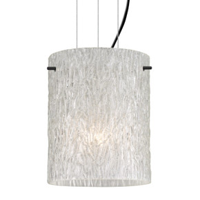 Mini Pendants Glass Down by Besa ( 74 | 1KG-4006GL-LED-BK Besa Tamburo 8 Cable Pendant ) 