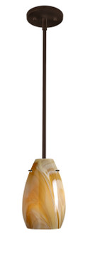 Mini Pendants Glass Down by Besa ( 74 | 1TT-4126HN-LED-BR Pera ) 