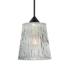 Mini Pendants Glass Down by Besa ( 74 | 1XC-512500-BK Besa Nico 4 Pendant ) 