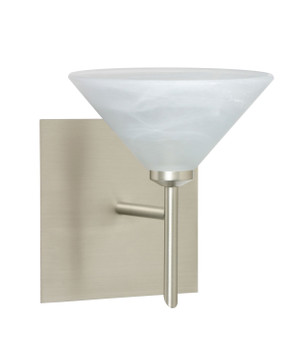 Sconces Single Glass by Besa ( 74 | 1SW-117652-SN-SQ Kona ) 