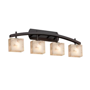 Bathroom Fixtures Four Lights by Justice Designs ( 102 | ALR-8594-55-DBRZ-LED4-2800 Alabaster Rocks ) 