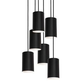 Pendants Multi-port/Cascade by AFX Lighting ( 162 | TYKP04MBBKRND6 Tyke ) 