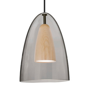 Mini Pendants Glass Down by Besa ( 74 | 1JT-DANOSMNA-LED-BK Besa Dano Pendant ) 