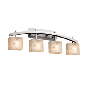 Bathroom Fixtures Four Lights by Justice Designs ( 102 | ALR-8594-55-NCKL-LED4-2800 Alabaster Rocks ) 