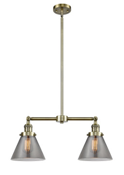 Mid. Chandeliers Glass Down by Innovations ( 405 | 209-AB-G43 Franklin Restoration ) 