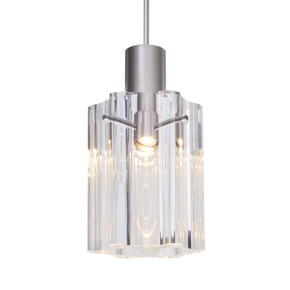 Mini Pendants Glass Down by Besa ( 74 | 1XT-ICE4CL-SN Besa Ice 4 Pendant ) 