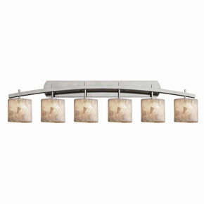 Bathroom Fixtures Five+Lights by Justice Designs ( 102 | ALR-8596-30-NCKL Alabaster Rocks ) 