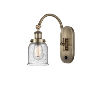Sconces Single Glass by Innovations ( 405 | 918-1W-AB-G54-LED Franklin Restoration ) 