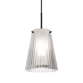Mini Pendants Glass Down by Besa ( 74 | 1JT-DIONCL-LED-BK Besa Dion Pendant ) 