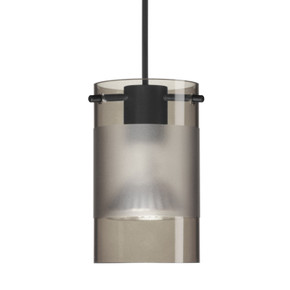 Mini Pendants Glass Down by Besa ( 74 | 1XC-6524ES-LED-BK Besa Scope Pendant ) 