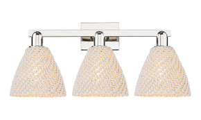 Bathroom Fixtures Three Lights by Innovations ( 405 | 716-3W-PN-NBD-75-NAT Arcadia ) 