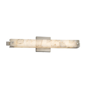 Bathroom Fixtures Cylindrical / Linear by Justice Designs ( 102 | ALR-8681-NCKL Alabaster Rocks ) 
