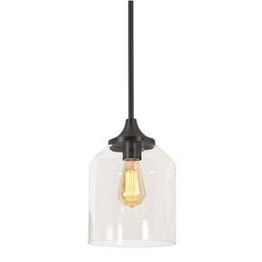 Mini Pendants Glass Down by AFX Lighting ( 162 | WMMP08MBBK William ) 