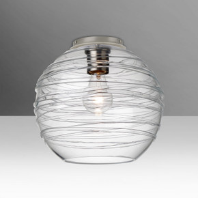 Flush Mounts Glass Down by Besa ( 74 | 462761C-SN Besa Wave 10 Ceiling ) 