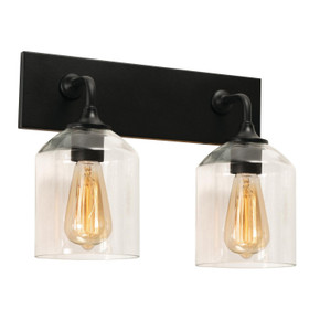 Bathroom Fixtures Two Lights by AFX Lighting ( 162 | WMMV1511MBBK William ) 