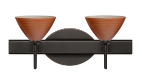 Bathroom Fixtures Two Lights by Besa ( 74 | 2SW-1743CH-BR Domi ) 