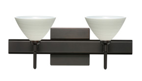Bathroom Fixtures Two Lights by Besa ( 74 | 2SW-1743KR-BR-SQ Domi ) 