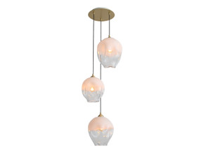 Mini Pendants 3 Light Cluster by Avenue Lighting ( 192 | HF8143-BB-WH Sonoma Ave. ) 