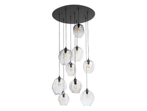 Large Chandeliers Glass Shade by Avenue Lighting ( 192 | HF8149-DBZ-CL Sonoma Ave. ) 