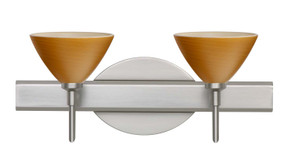 Bathroom Fixtures Two Lights by Besa ( 74 | 2SW-1743OK-SN Domi ) 
