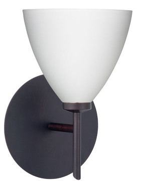 Sconces Single Glass by Besa ( 74 | 1SW-177907-BR Mia ) 