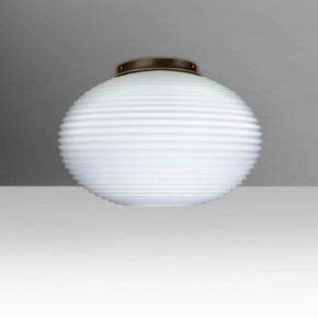 Flush Mounts Glass Down by Besa ( 74 | 491307C-LED-BR Besa Pape 12 Ceiling ) 