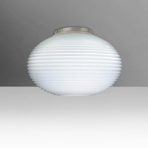 Flush Mounts Glass Down by Besa ( 74 | 491307C-LED-SN Besa Pape 12 Ceiling ) 