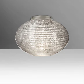 Flush Mounts Glass Down by Besa ( 74 | 4913GLC-SN Besa Pape 12 Ceiling ) 