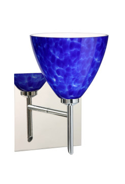 Sconces Single Glass by Besa ( 74 | 1SW-177986-CR-SQ Mia ) 