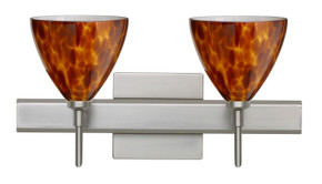 Bathroom Fixtures Two Lights by Besa ( 74 | 2SW-177918-SN-SQ Mia ) 