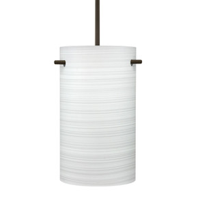 Mini Pendants Glass Down by Besa ( 74 | 1JT-4005KR-LED-BR Besa Tamburo 5 Pendant ) 