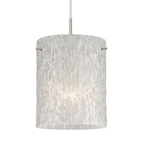 Mini Pendants Glass Down by Besa ( 74 | 1JC-4006GL-LED-SN Besa Tamburo 8 Pendant ) 