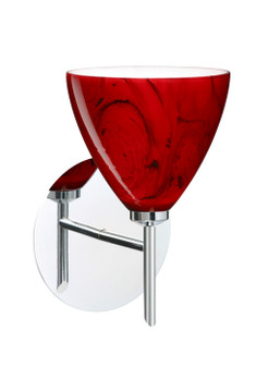 Sconces Single Glass by Besa ( 74 | 1SW-1779MA-CR Mia ) 