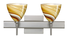 Bathroom Fixtures Two Lights by Besa ( 74 | 2SW-1779HN-SN-SQ Mia ) 