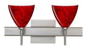 Bathroom Fixtures Two Lights by Besa ( 74 | 2SW-1779MA-SN-SQ Mia ) 