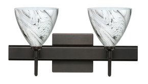 Bathroom Fixtures Two Lights by Besa ( 74 | 2SW-1779MG-BR-SQ Mia ) 