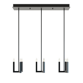 Linear/Island Multi-port/Cascade by AFX Lighting ( 162 | GRCP07CBBKLNR3 Grace ) 