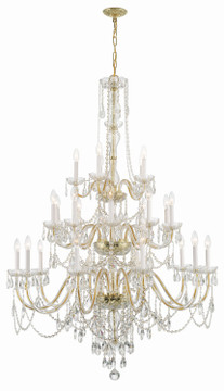 Large Chandeliers Candle by Crystorama ( 60 | 1156-PB-CL-MWP Traditional Crystal ) 