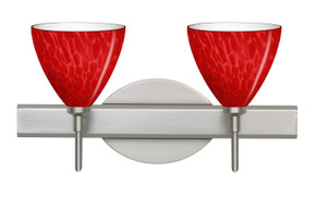 Bathroom Fixtures Two Lights by Besa ( 74 | 2SW-1779RC-SN Besa Mia Vanity ) 
