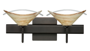 Bathroom Fixtures Two Lights by Besa ( 74 | 2SW-181305-BR-SQ Hoppi ) 