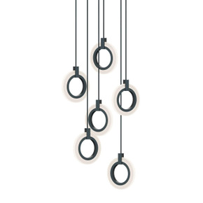 Mini Chandeliers Multi-Port/Cascade by AFX Lighting ( 162 | HLOP08LAJUDBKRND6 Halo ) 