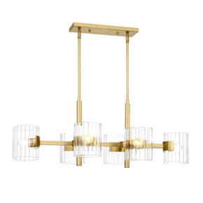 Linear/Island 4 Light + by Designers Fountain ( 43 | D284C-IS-BG Aries ) 