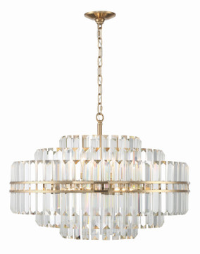 Mid. Chandeliers Glass Down by Crystorama ( 60 | HAY-1407-AG Hayes ) 