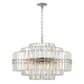 Mid. Chandeliers Glass Down by Crystorama ( 60 | HAY-1407-PN Hayes ) 