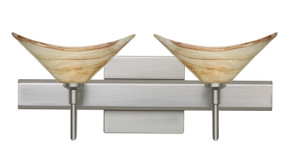 Bathroom Fixtures Two Lights by Besa ( 74 | 2SW-191383-SN-SQ Hoppi ) 