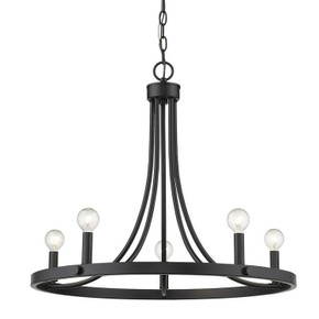 Mid. Chandeliers Candle by Acclaim Lighting ( 106 | IN11150BK Sawyer ) 