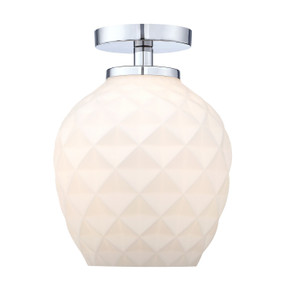 Semi-Flush Mts. Glass Down by Designers Fountain ( 43 | D289M-SF-PN Dita ) 